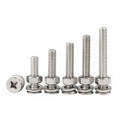 Cross Recessed Countersunk Head Screws With Nut Washer